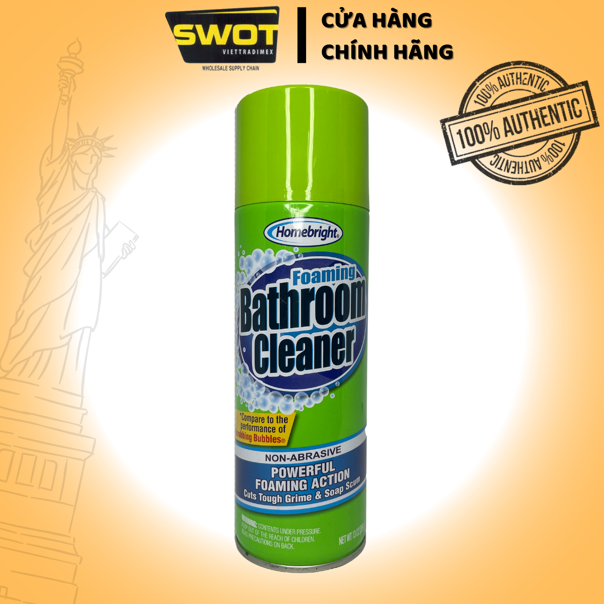 Xịt lau bếp Homebright Oven Cleaner Mỹ 226g, Nước lau bếp Mỹ, lau sạch vết bẩn, dầu mỡ nhanh chóng