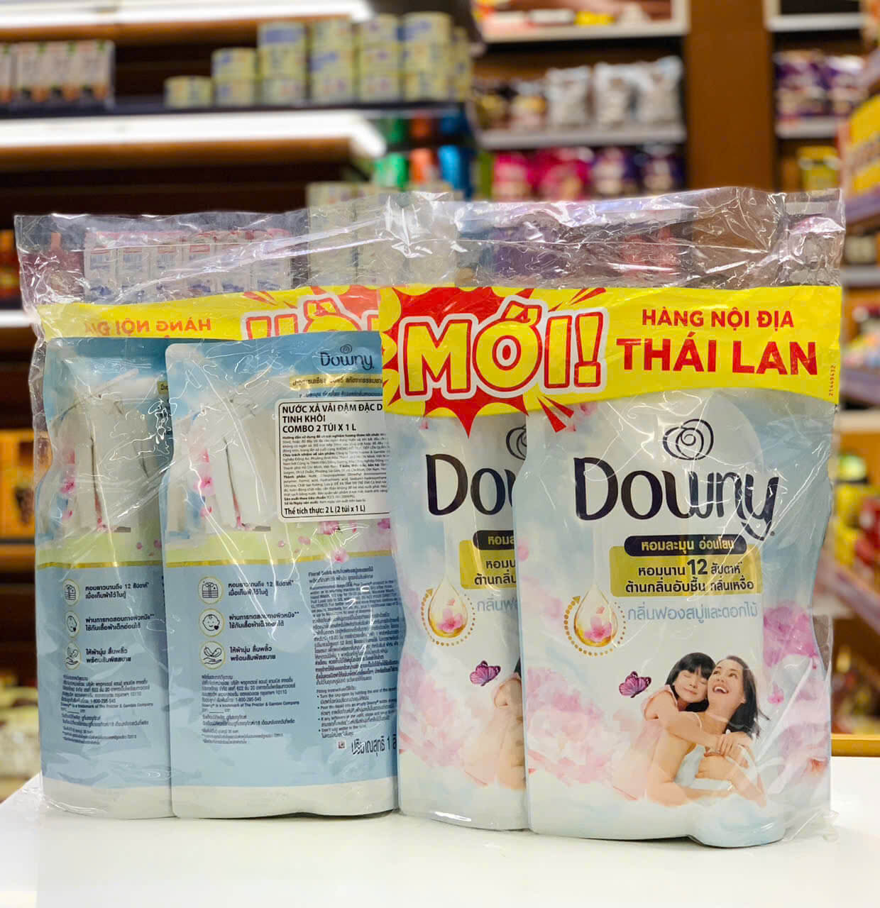 Combo 2 Túi Nước Xả Downy 1 Lít Tinh Khôi - Nội Địa Thái Lan - SWOT