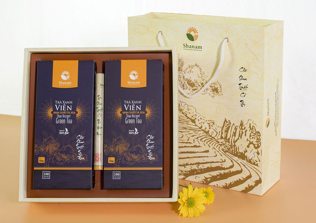 TRÀ XANH VIÊN SET ĐÔI 200G