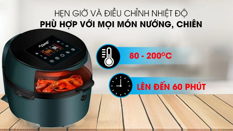 Nồi Chiên Không Dầu Canzy CZ-FR08G