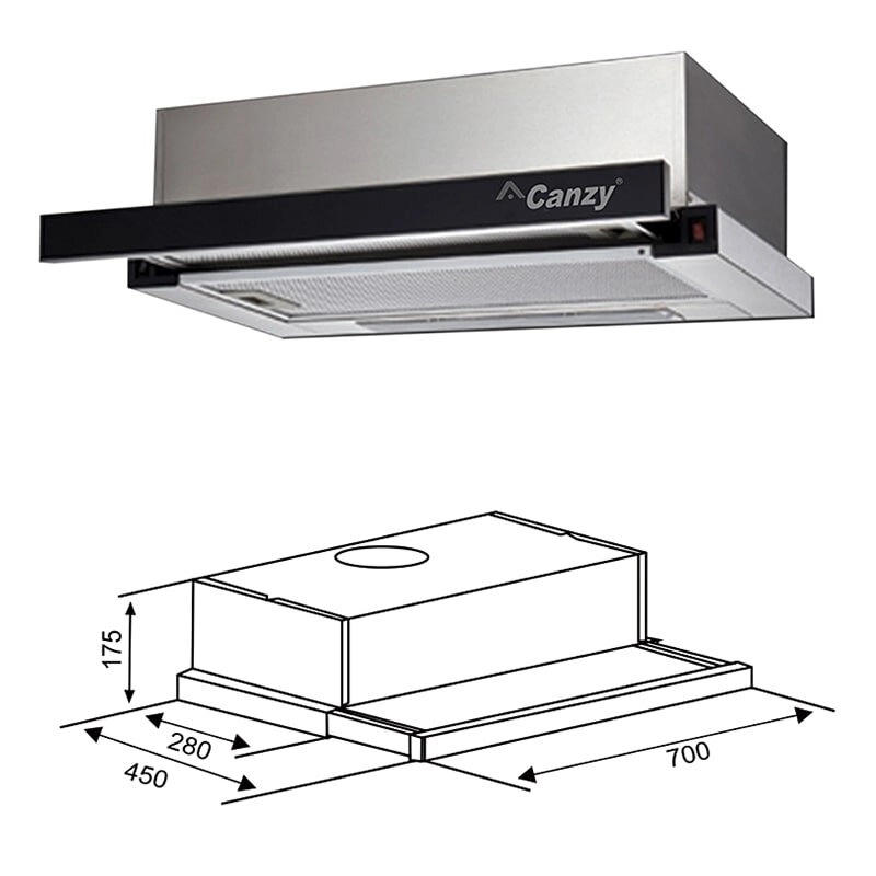 Máy Hút Mùi Canzy CZ C517B