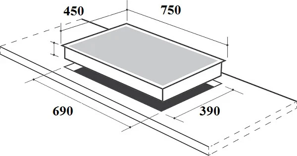 Bếp Gas Âm Canzy CZ 268