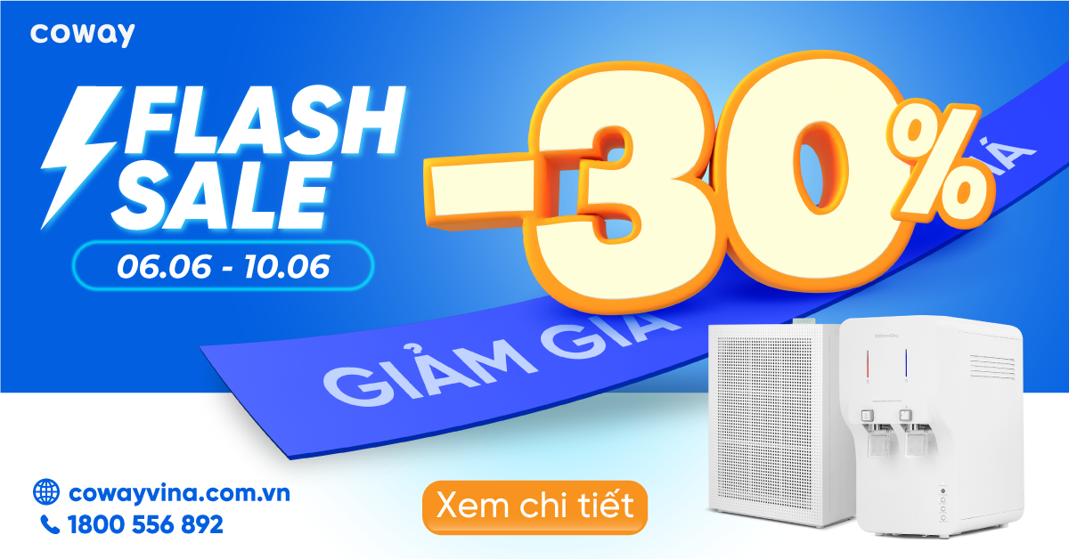 [FLASH SALE THÁNG 6] COWAY TUNG DEAL NGÀY ĐÔI 6.6