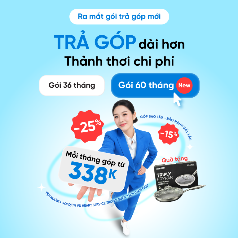 RA MẮT GÓI TRẢ GÓP 5 NĂM CHO MÁY LỌC COWAY