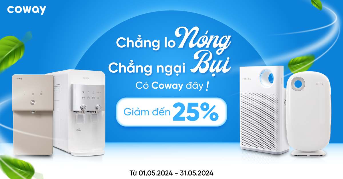 CHƯƠNG TRÌNH KHUYẾN MÃI THÁNG 5_ CHẲNG LO NÓNG CHẲNG NGẠI BỤI