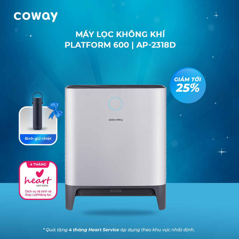 MÁY LỌC KHÔNG KHÍ COWAY AP-2318D – LỌC TỐI ĐA CÔNG SUẤT VỚI 10 MÀNG LỌC