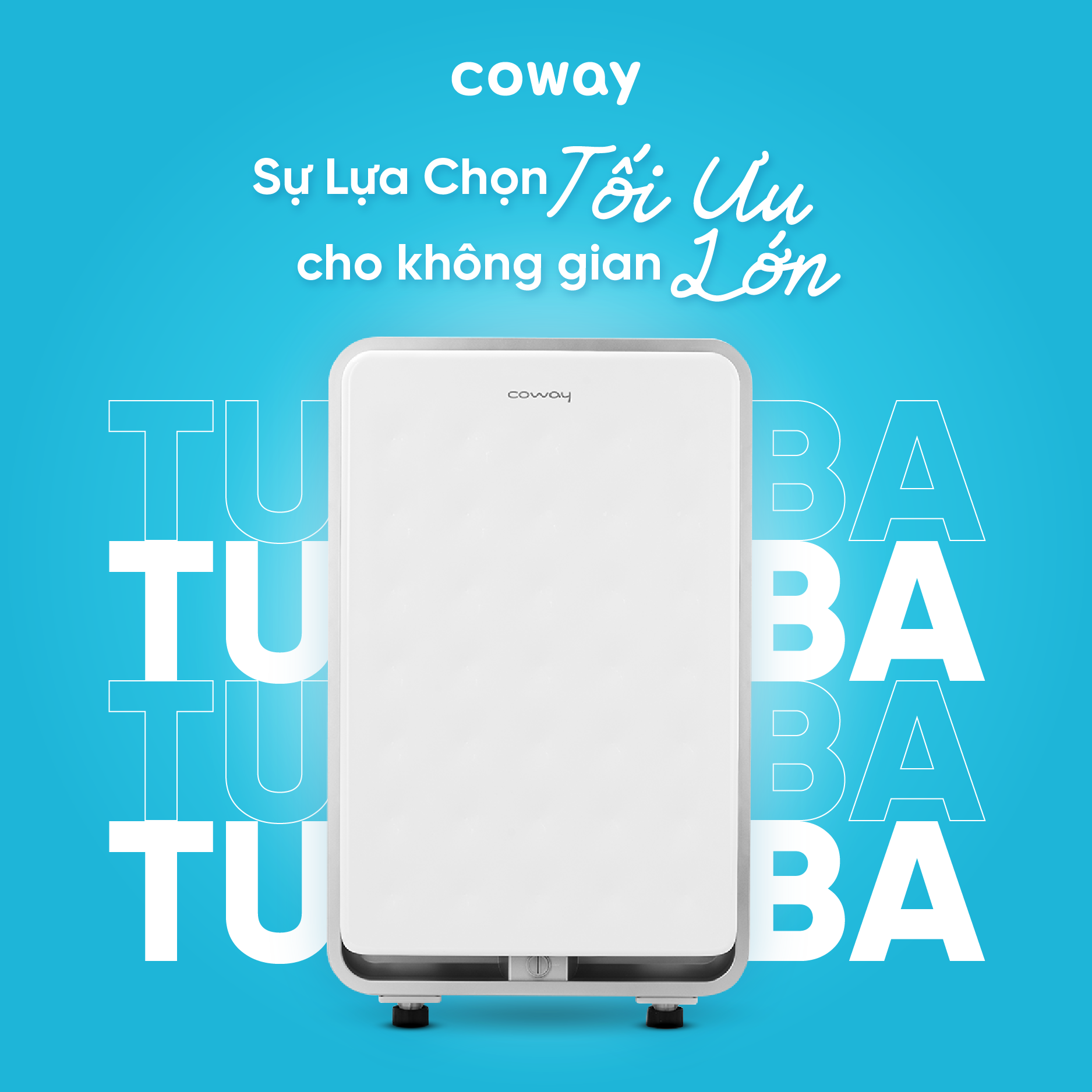 MÁY LỌC KHÔNG KHÍ TUBA_SỰ LỰA CHỌN TỐI ƯU CHO KHÔNG GIAN LỚN