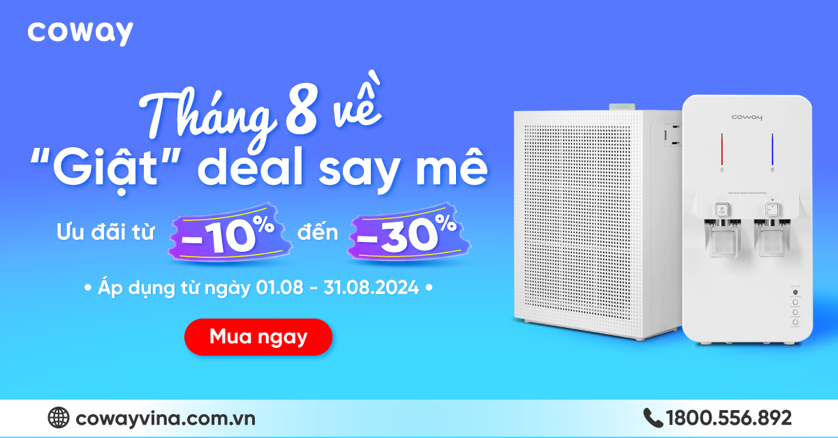 [ƯU ĐÃI THÁNG 8] THÁNG 8 VỀ - GIẬT DEAL SAY MÊ