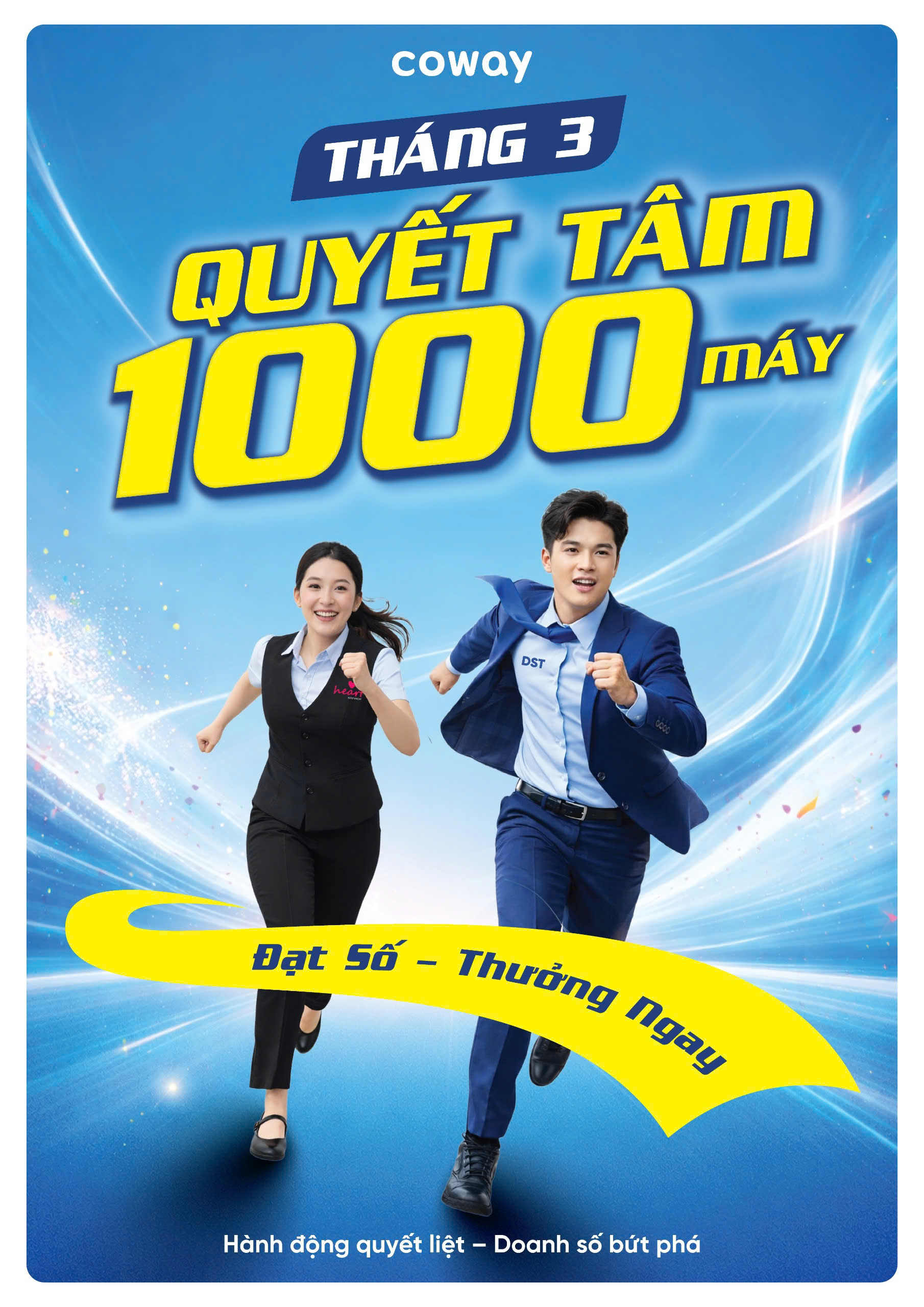 Tháng 3 Quyết Tâm 1000 Máy – Coway Vina Đồng Lòng Chinh Phục Cột Mốc Mới