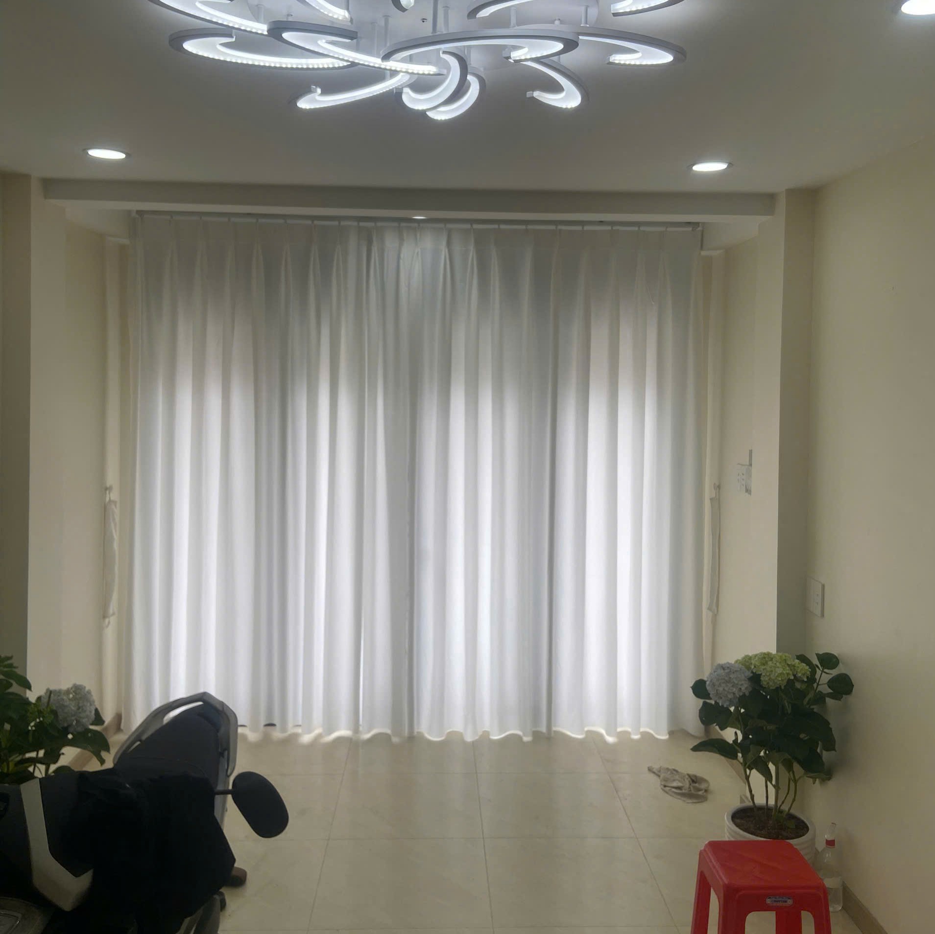 Rèm vải bố cản sáng, cản nhiệt 100% + Voan trắng