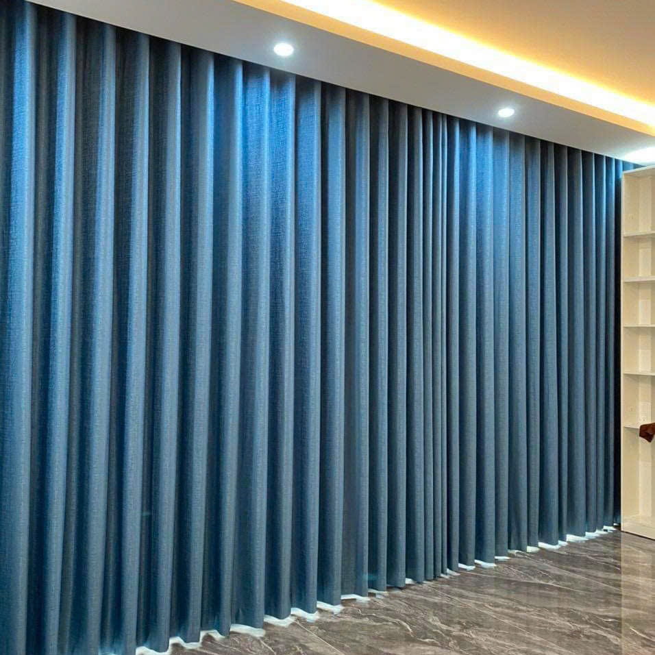 Màn vải chống nắng Hàn Quốc - xanh nước biển