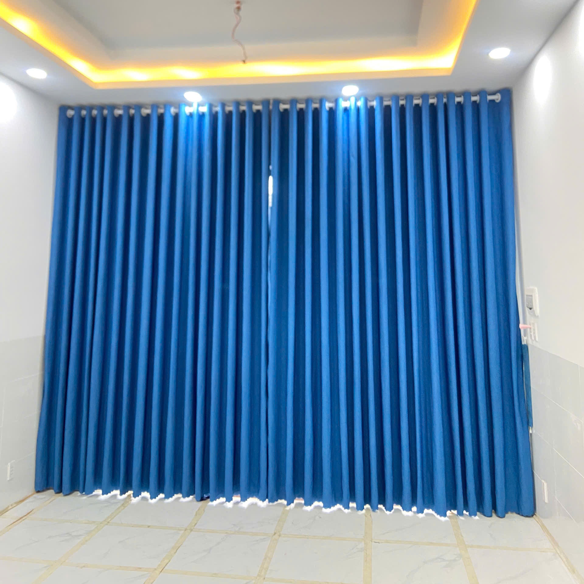 Màn vải chống nắng Hàn Quốc - xanh nước biển