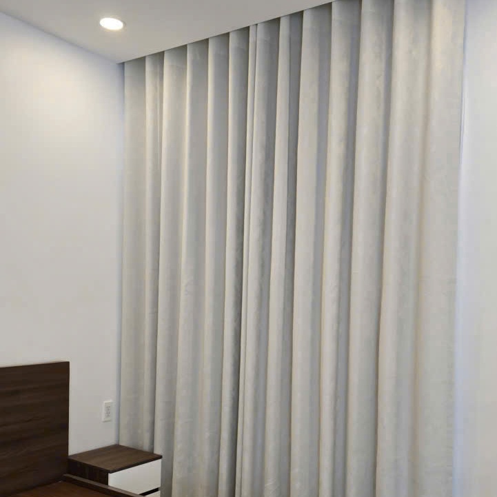 Rèm vải chống nắng CAO CẤP - Màu trắng kem