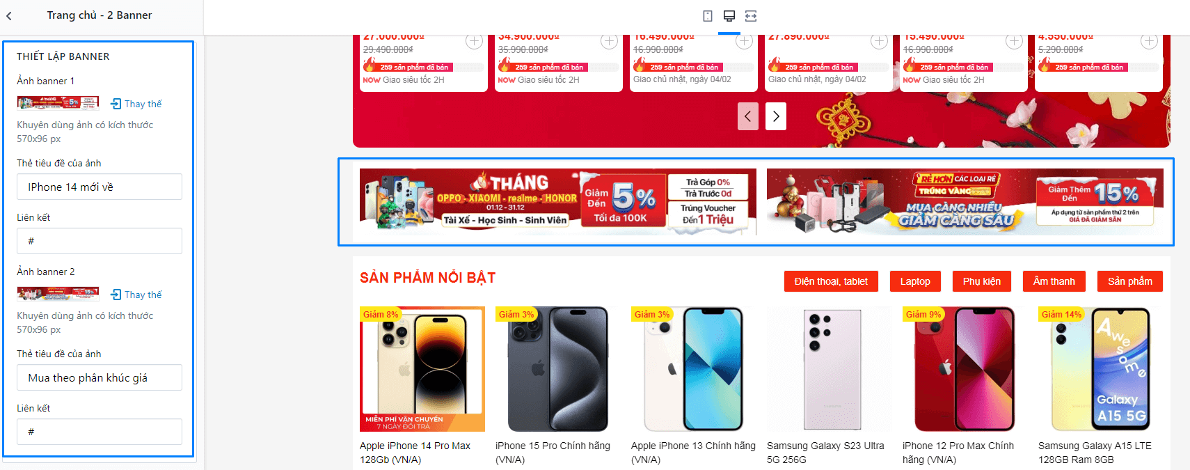 Tính năng theme Ego Mobile