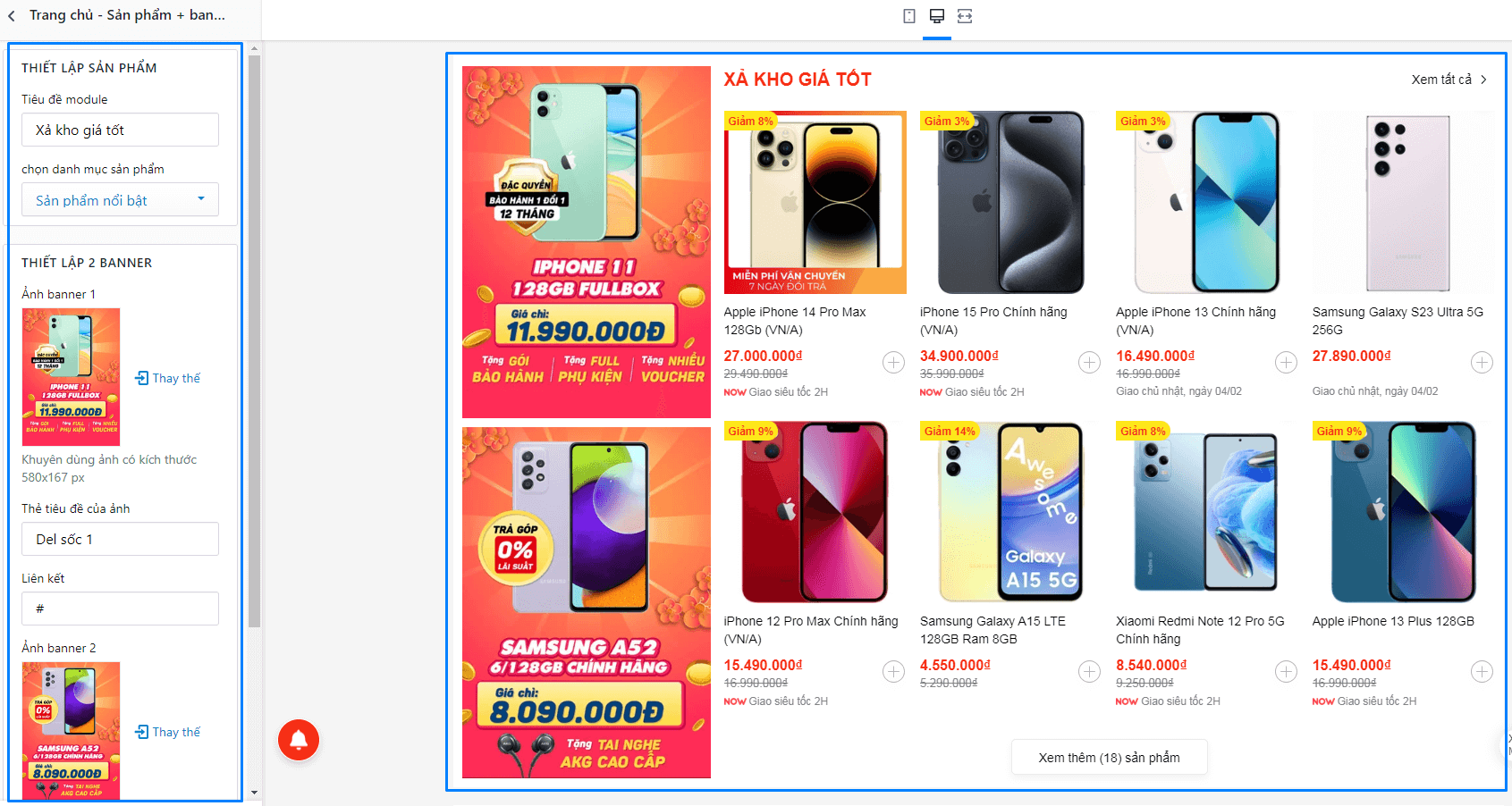 Tính năng theme Ego Mobile