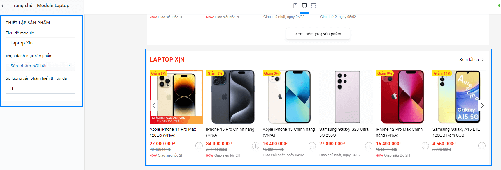 Tính năng theme Ego Mobile
