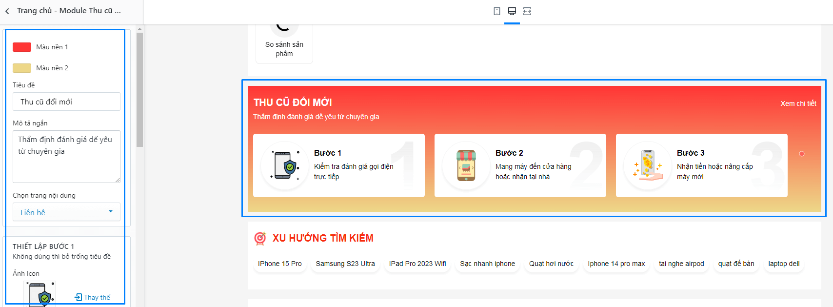 Tính năng theme Ego Mobile