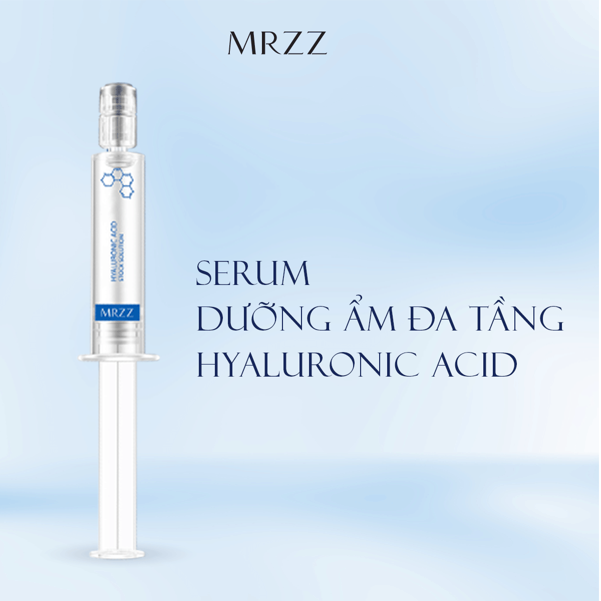 Serum dưỡng ẩm, mềm mịn da MRZZ Hyaluronic acid stock solution 5ml