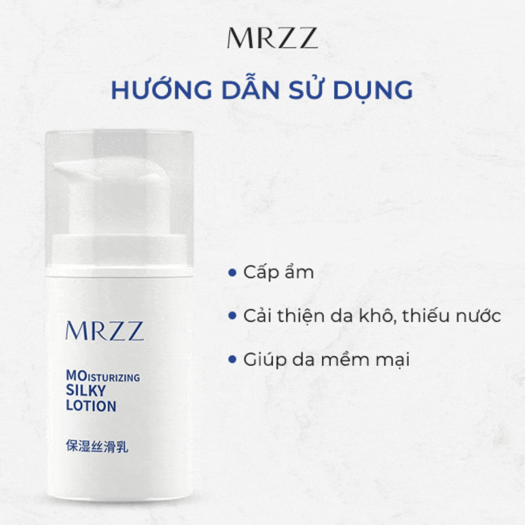 Lotion lụa mềm thẩm thấu sâu MRZZ Moisturizing Silky Lotion 50ml