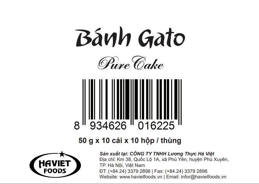 Thùng 100 bánh Gato