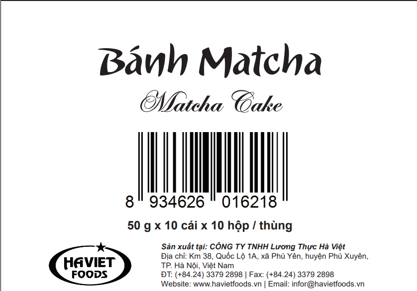 Thùng 100 bánh matcha