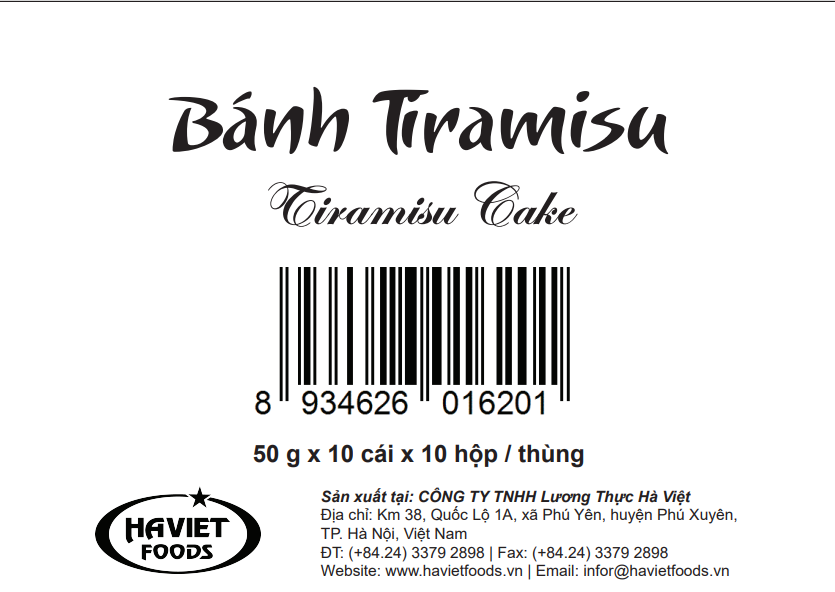 Thùng 100 bánh Tiramisu