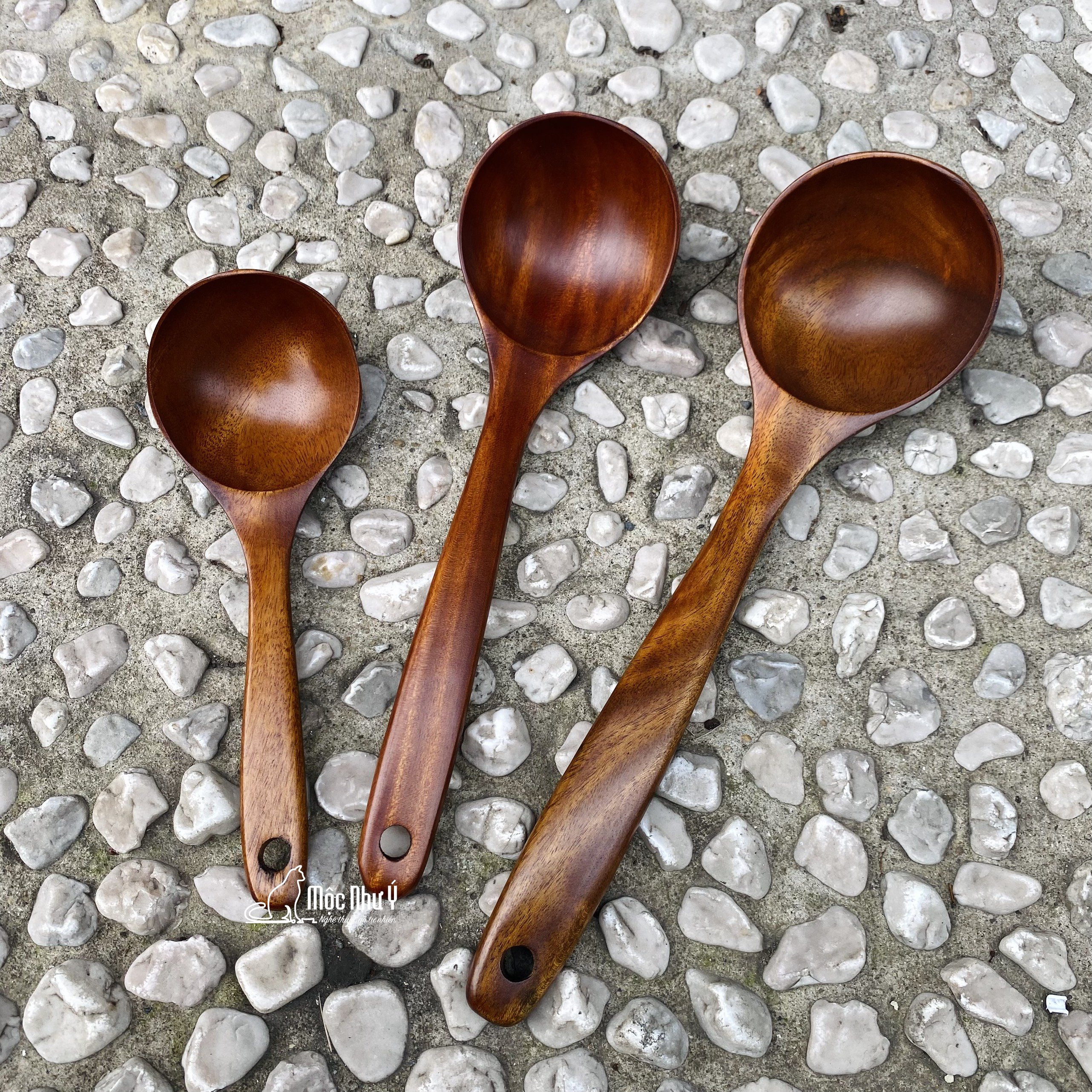 Muôi múc canh (size trung) gỗ Nhãn xuất khẩu