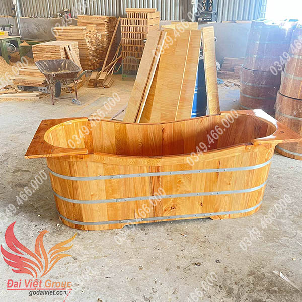 Bồn tắm gỗ kiểu nhật mẫu mã mới nhất 2024