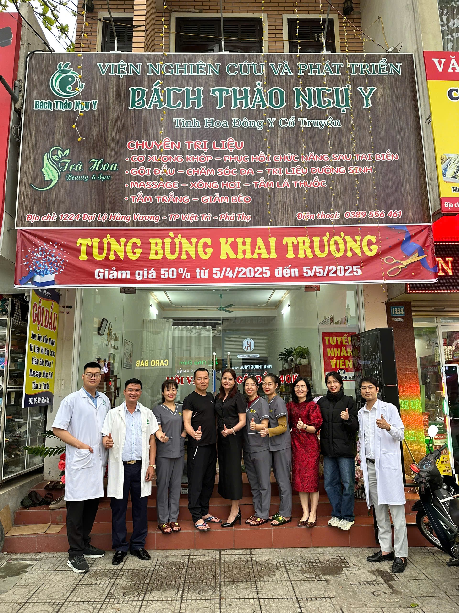 KHAI TRƯƠNG CƠ SỞ BÁCH THẢO NGỰ Y - TRÀ HOA