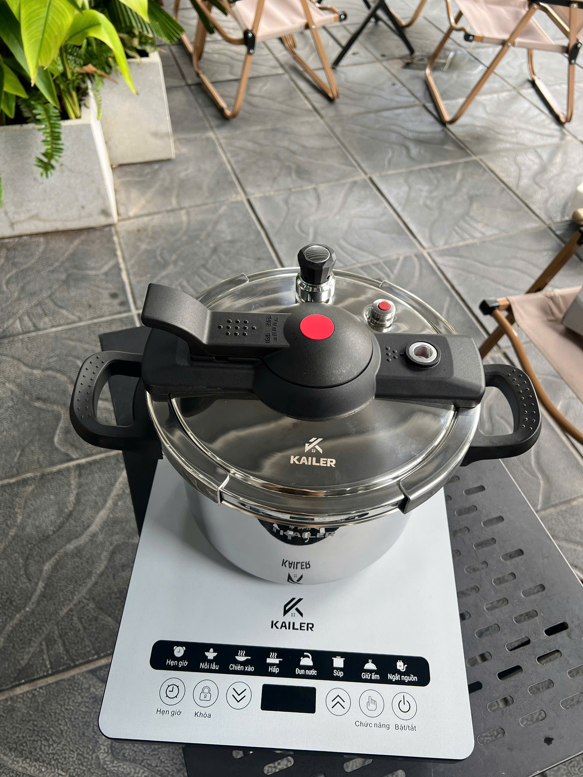 Nồi áp suất inox 22cm 6l, KL-AS22