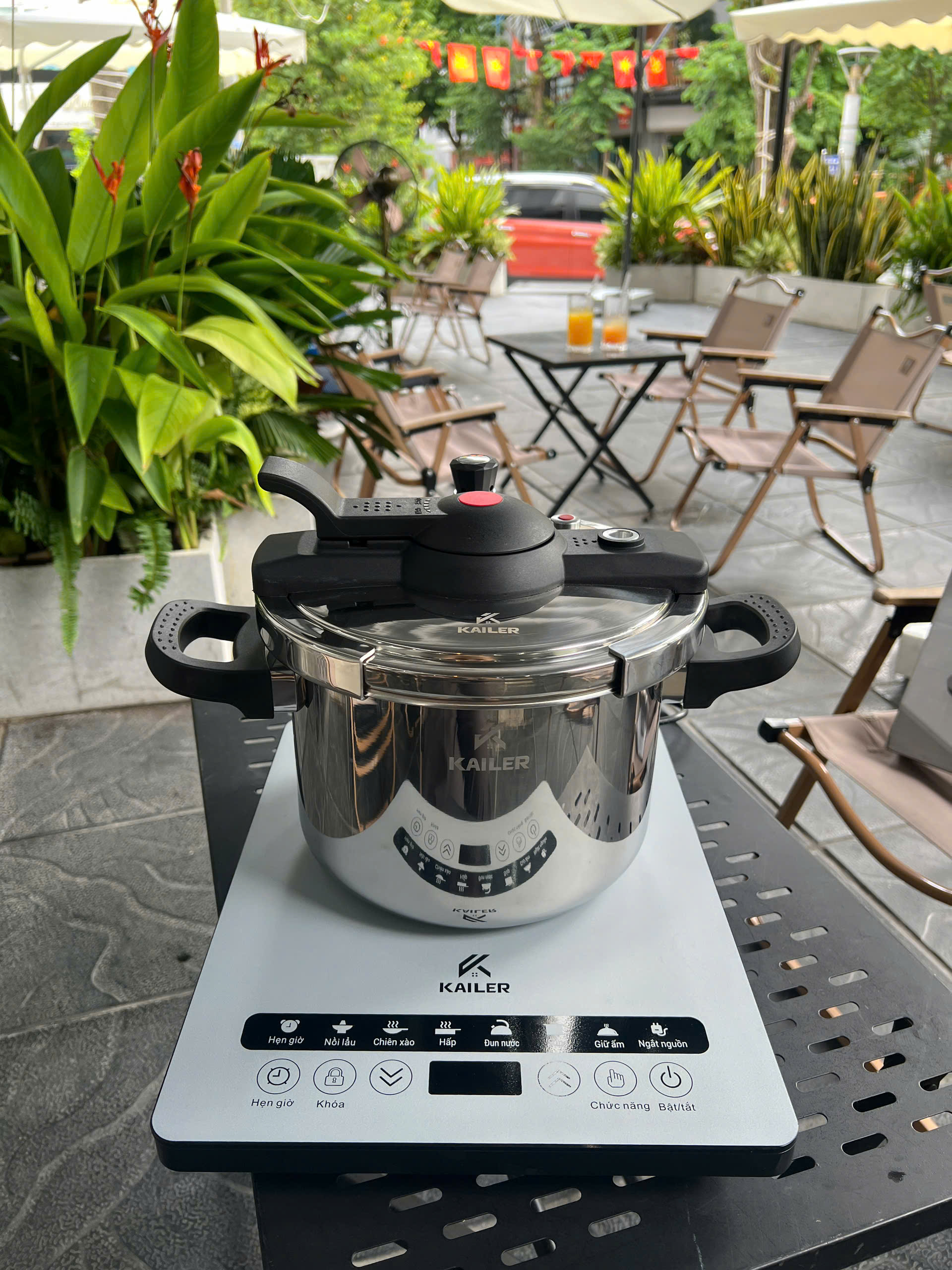 Nồi áp suất inox 22cm 6l, KL-AS22