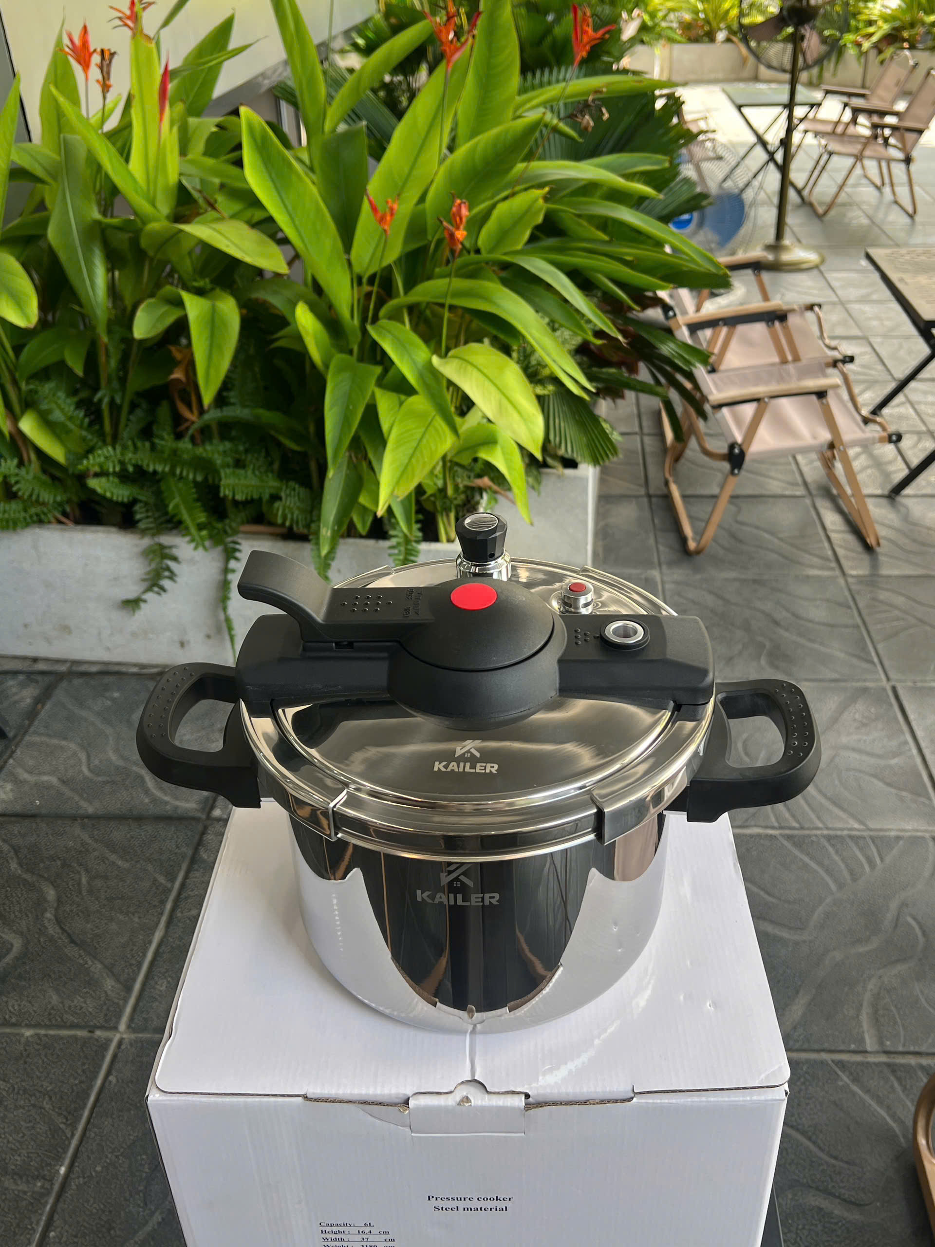Nồi áp suất inox 22cm 6l, KL-AS22