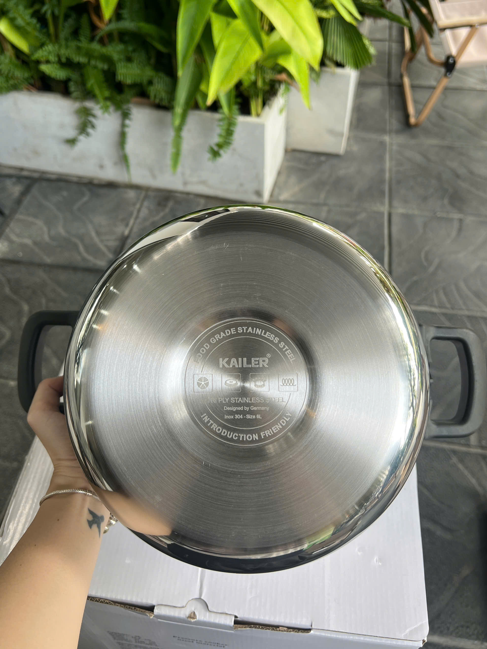 Nồi áp suất inox 22cm 6l, KL-AS22