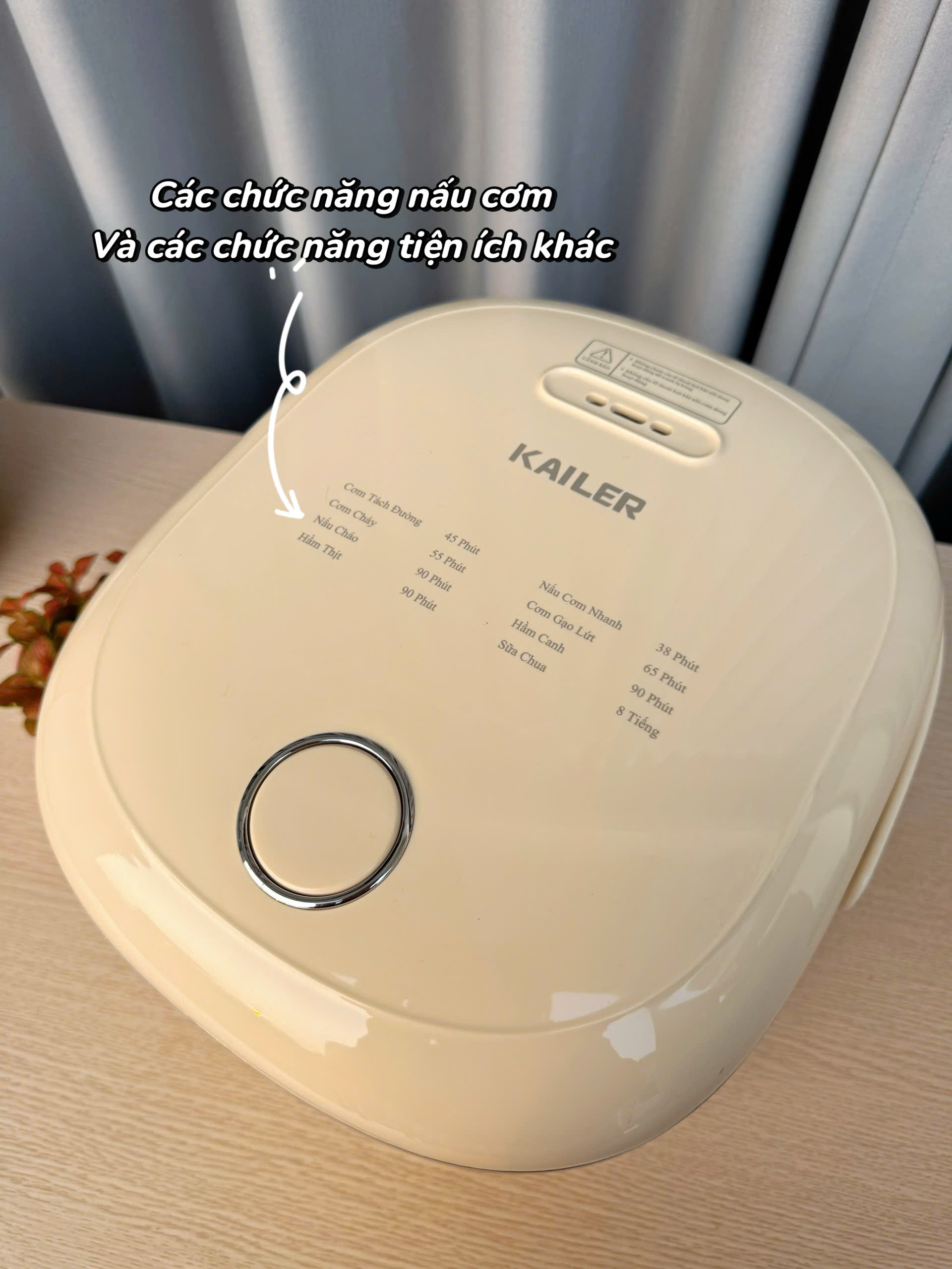 NỒI CƠM ĐIỆN 1,8L KAILER KL-RC2025