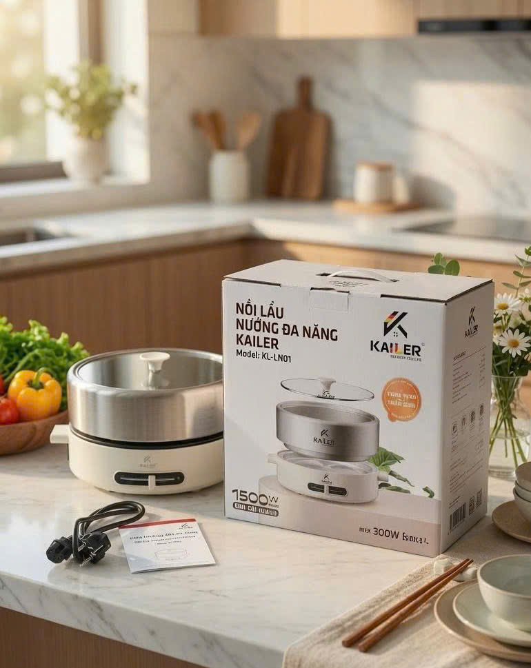 NỒI LẨU - NƯỚNG ĐA NĂNG KAILER KL-LN01