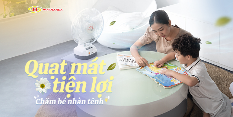 Quạt sạc tích điện Honjianda