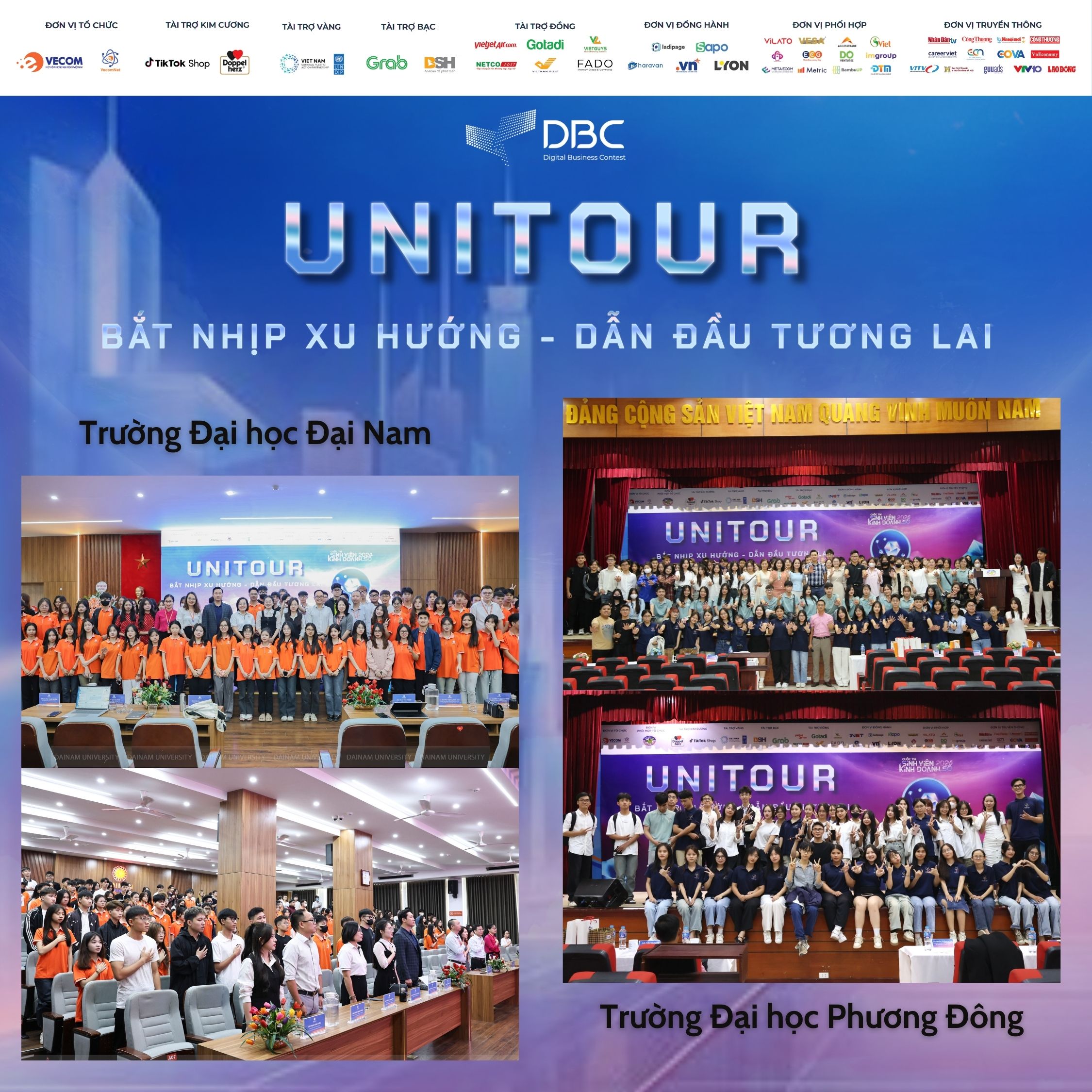 UNITOUR 2024 tại trường Đại học Đại Nam và trường Đại học Phương Đông