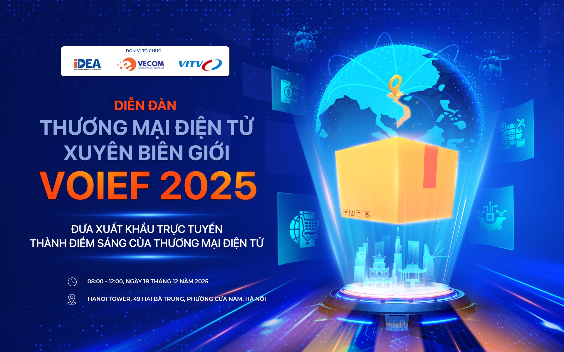 VECOM tổ chức Diễn đàn Thương mại điện tử xuyên biên giới 2025 (VOIEF)