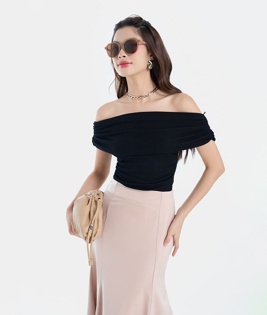 ÁO THUN DỆT BẸT VAI NHÚN