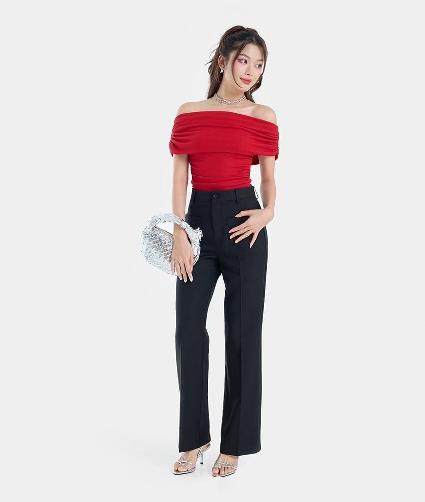 QUẦN TÂY DÁNG FIT TÚI TRƯỚC