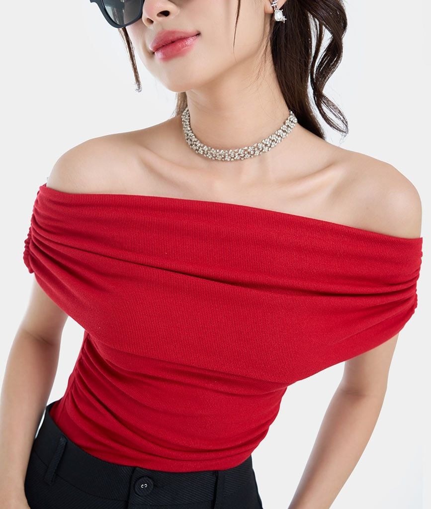 ÁO THUN DỆT BẸT VAI NHÚN