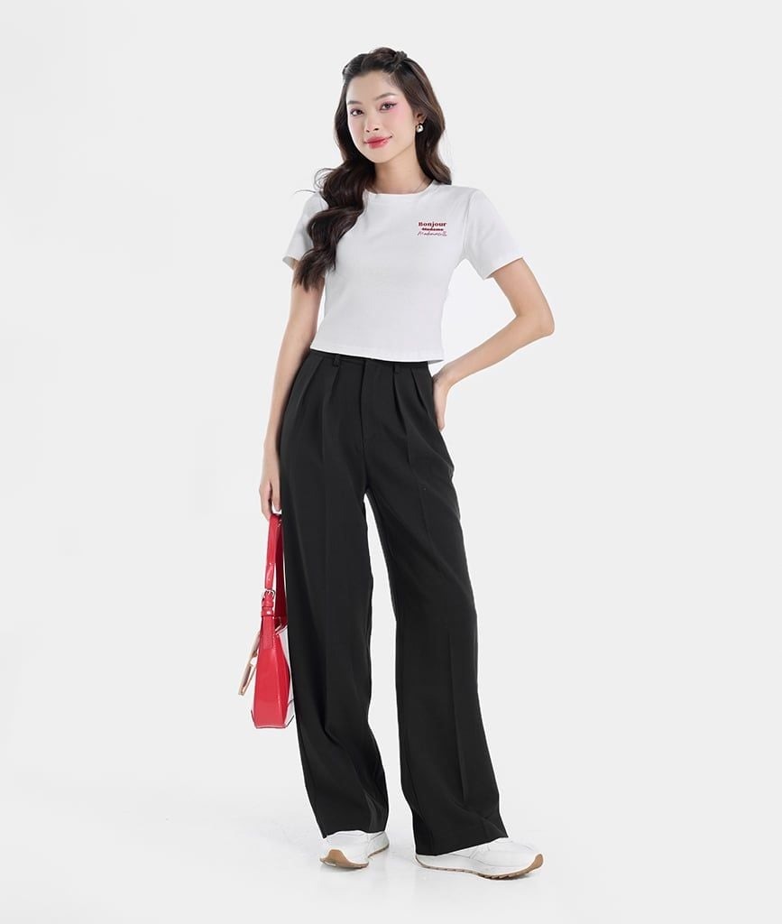 ÁO BABY TEE IN CHỮ BONJOUR