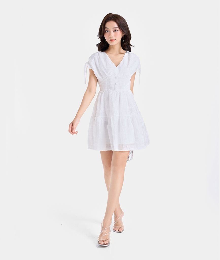 ĐẦM MINI RÚT VAI 2 TẦNG