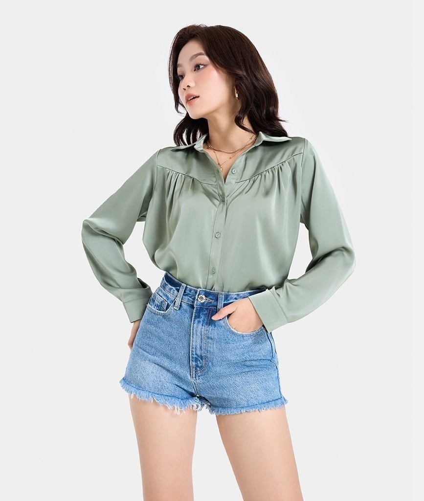 QUẦN SHORT DENIM CASUAL LAI TUA RUA