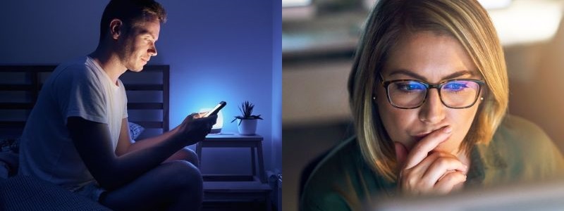 kính chống ánh sáng xanh giúp cải thiện giấc ngủ và sức khỏe