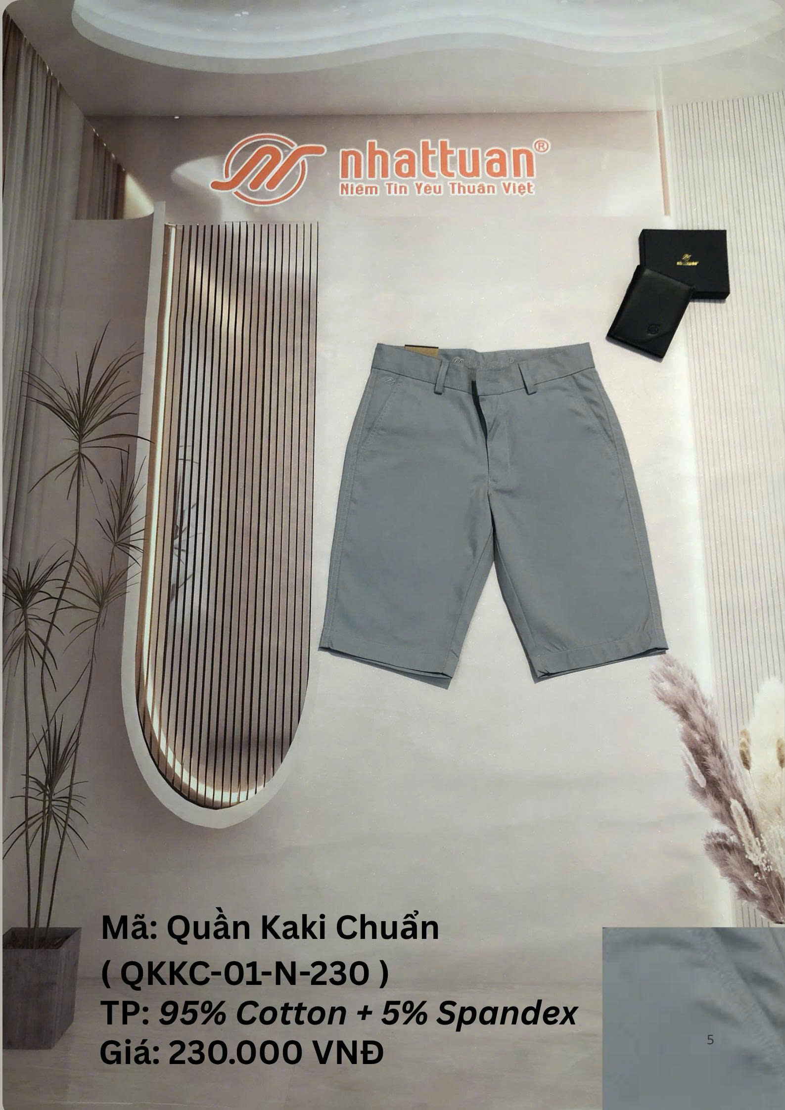 QUẦN KAKI CHUẨN NGẮN