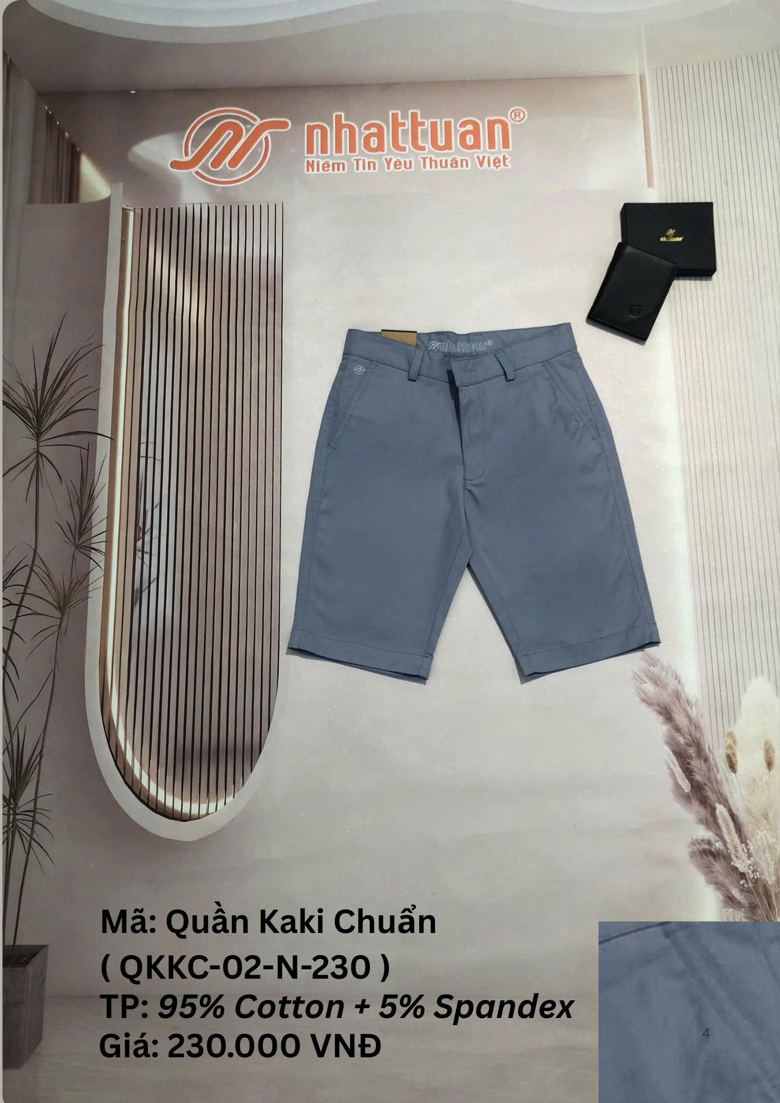 QUẦN KAKI CHUẨN NGẮN