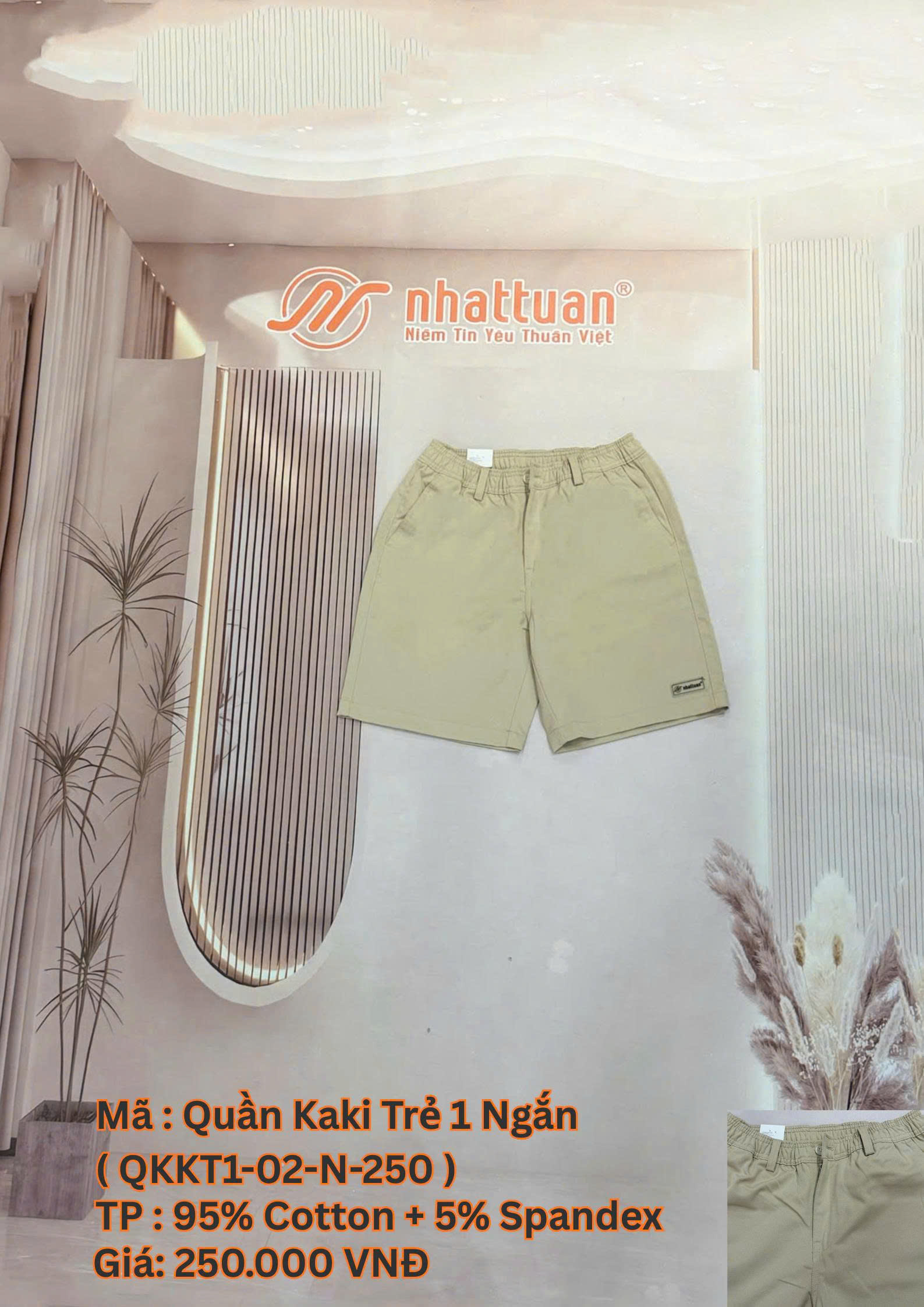 QUẦN KAKI TRẺ 1 NGẮN