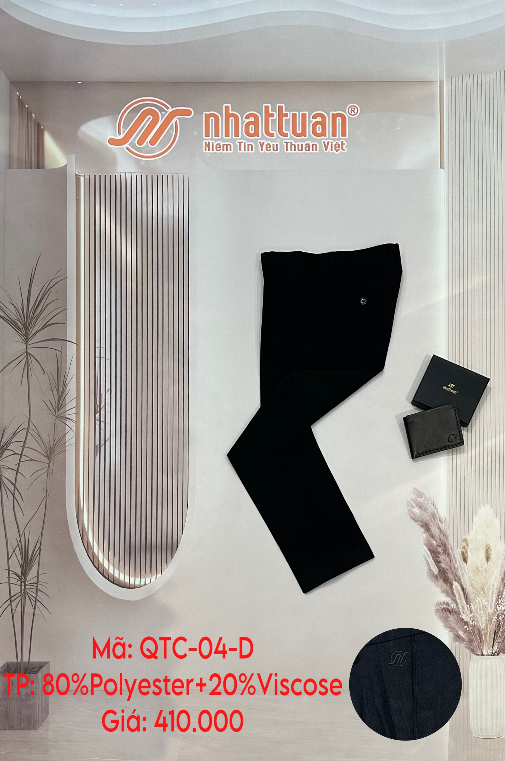Quần tây chuẩn nam dài 410(29-37)