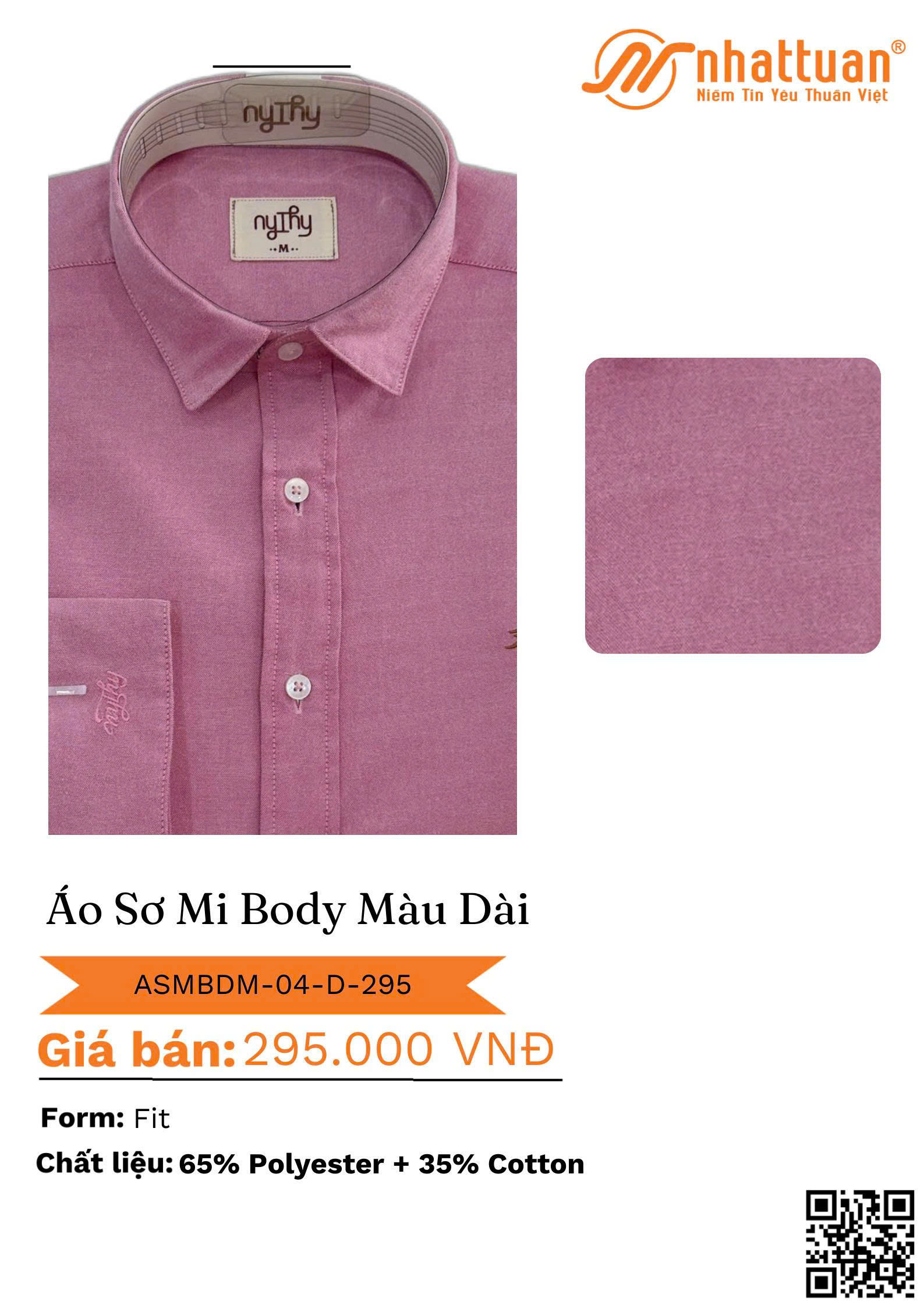 ÁO SƠ MI BODY MÀU DÀI